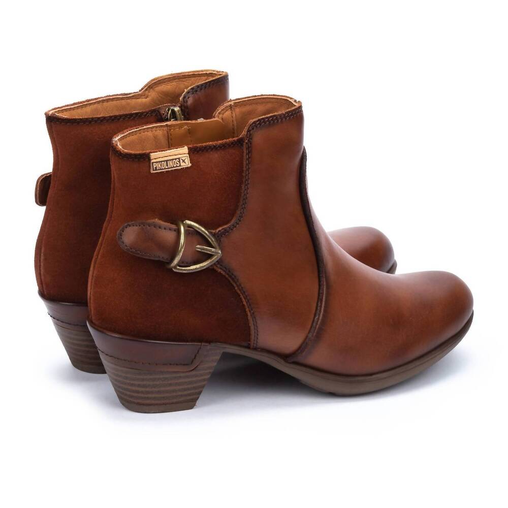 NEW PIKOLINOS women's rotterdam ankle boots in cuero - Picture 4 of 6